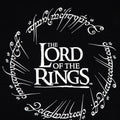 Black-White - Back - The Lord Of The Rings Mens Logo T-Shirt