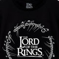 Black-White - Side - The Lord Of The Rings Mens Logo T-Shirt