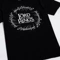 Black-White - Close up - The Lord Of The Rings Mens Logo T-Shirt