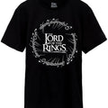 Black-White - Front - The Lord Of The Rings Mens Logo T-Shirt