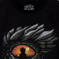Black-Light Red-Orange - Pack Shot - House Of The Dragon Mens Eye T-Shirt