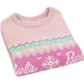 Pastel Pink - Pack Shot - Barbie Girls Fair Isle Jumper