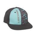 Black-Blue - Close up - Minecraft Childrens-Kids Diamond Snapback Cap