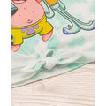 White-Blue - Close up - SpongeBob SquarePants Girls Front Tie Top