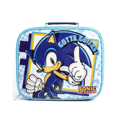 Blue-White - Lifestyle - Sonic The Hedgehog Gotta Go Fast Lunch Bag And Bottle