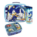 Blue-White - Front - Sonic The Hedgehog Gotta Go Fast Lunch Bag and Bottle