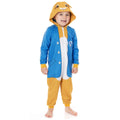 Blue-White-Yellow - Close up - Peter Rabbit Childrens-Kids 3D Ears Sleepsuit