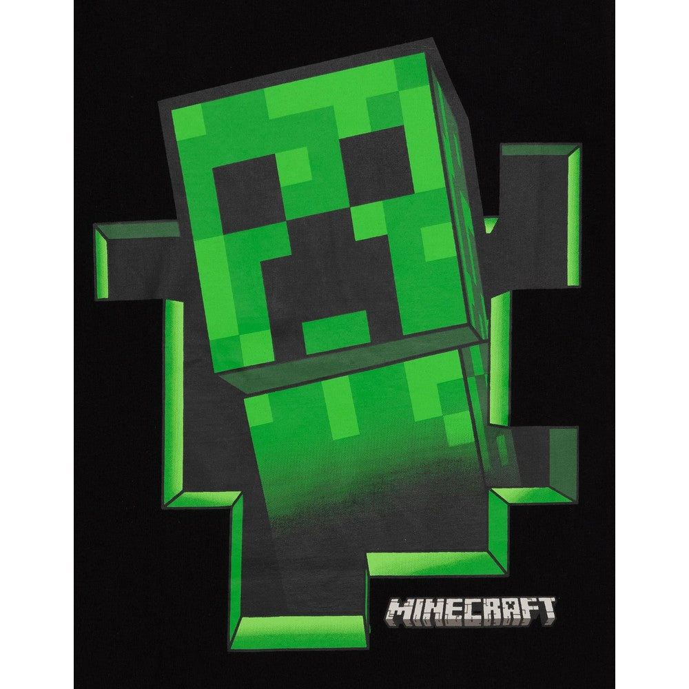 Black - Lifestyle - Minecraft Childrens-Kids Creeper Inside T-Shirt