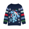 Navy Blue - Front - Blue´s Clues & You! Childrens-Kids Knitted Christmas Jumper