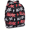 Black-Red-White - Side - AC-DC Lightning Logo Backpack