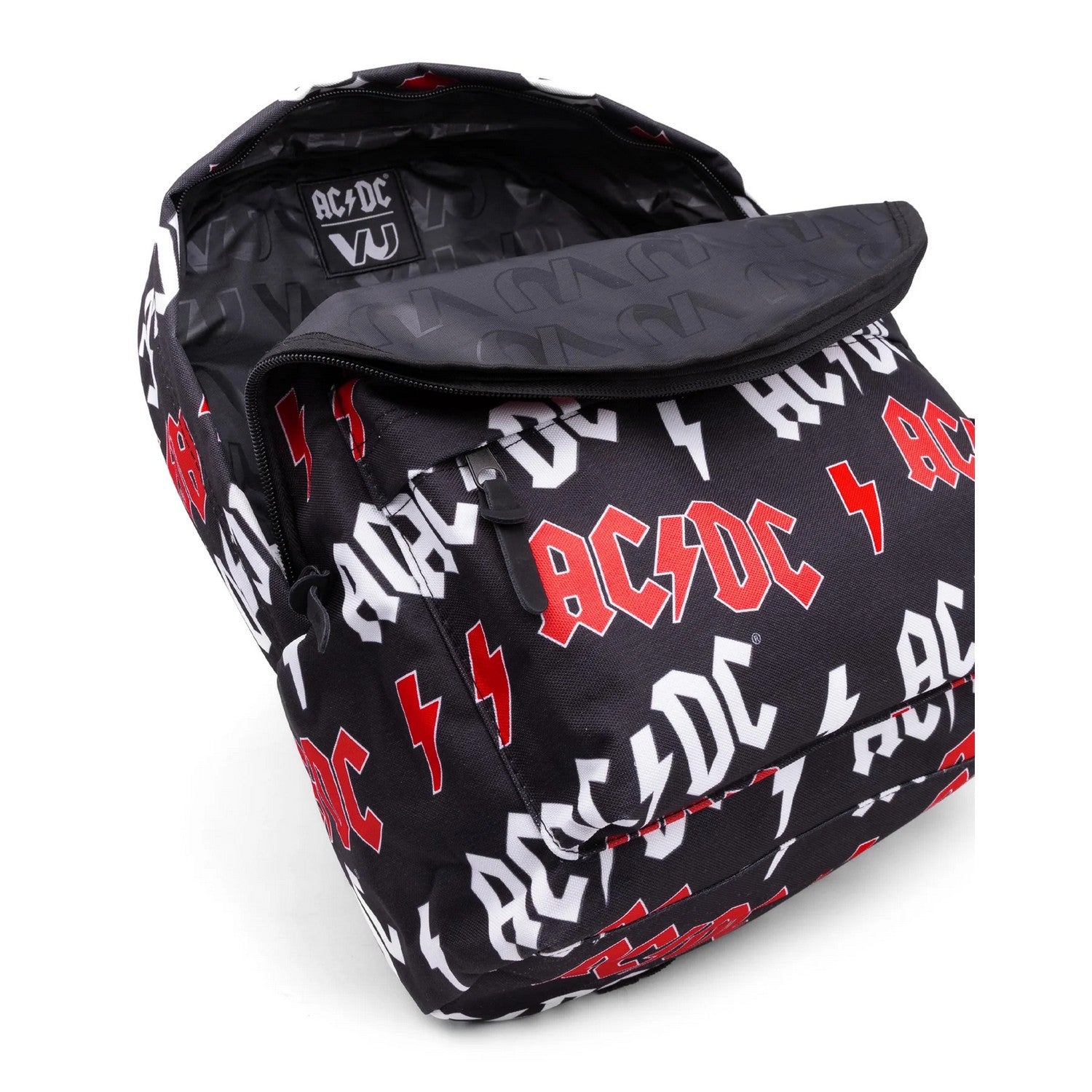 Black-Red-White - Pack Shot - AC-DC Lightning Logo Backpack