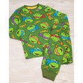 Green - Back - Teenage Mutant Ninja Turtles Childrens-Kids Long Pyjama Set