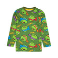 Green - Side - Teenage Mutant Ninja Turtles Childrens-Kids Long Pyjama Set