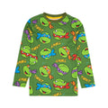 Green - Side - Teenage Mutant Ninja Turtles Childrens-Kids Long Pyjama Set