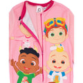 Pink - Close up - Cocomelon Girls Characters Sleepsuit