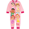 Pink - Front - Cocomelon Girls Characters Sleepsuit