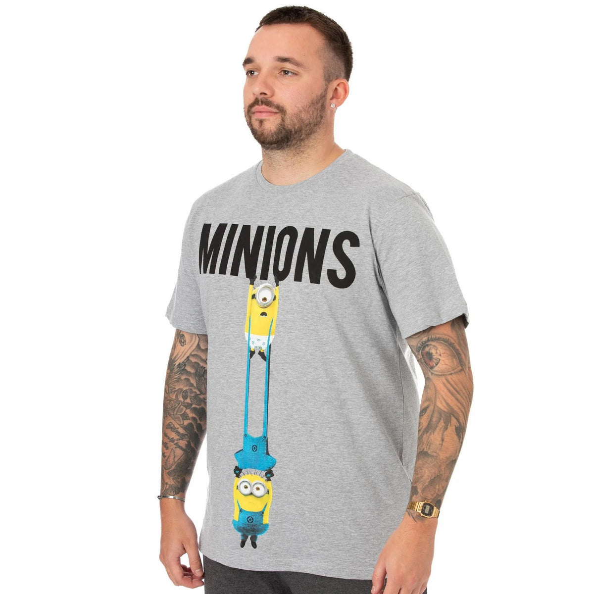 Light Grey-Dark Grey - Lifestyle - Minions Mens Pyjama Set