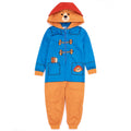Blue-Brown-Red - Front - Paddington Bear Childrens-Kids 3D Hooded Jumpsuit