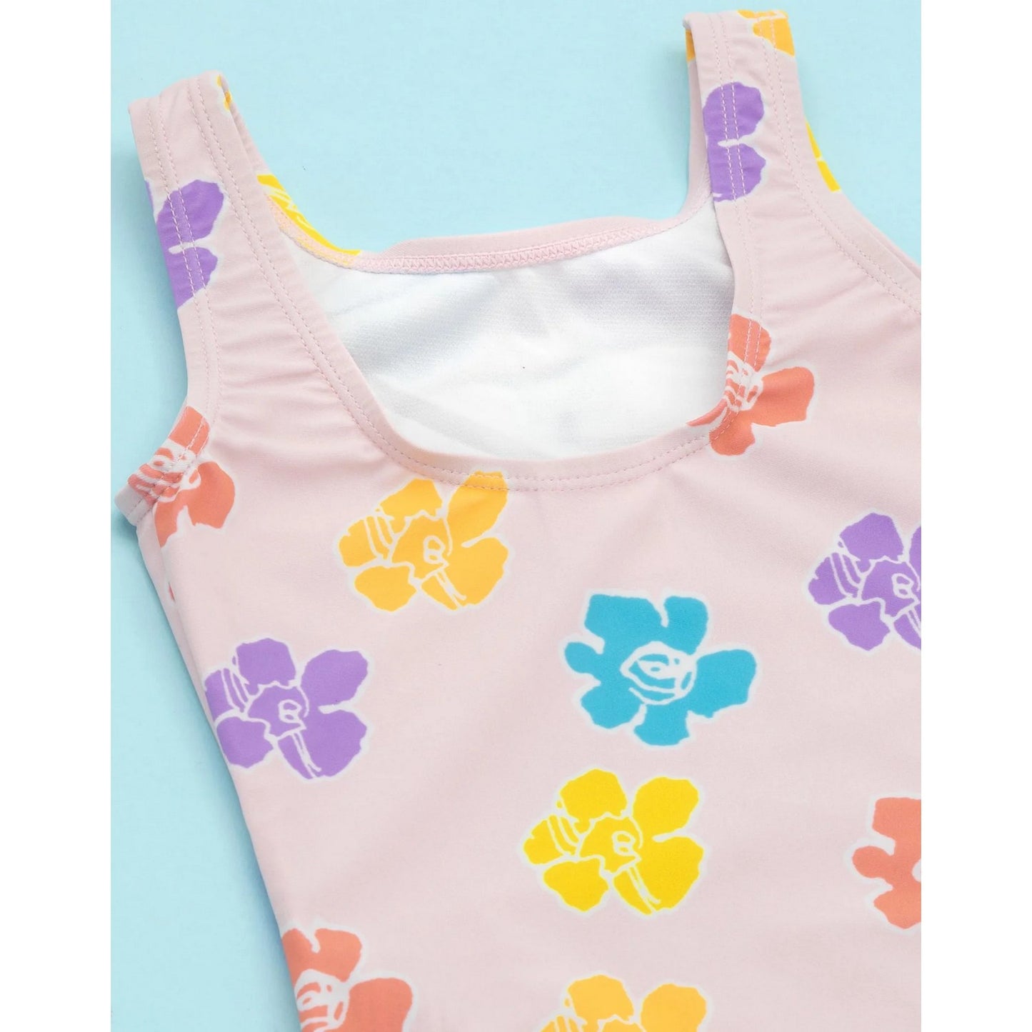 Pink-White-Yellow - Lifestyle - Snoopy Childrens-Kids One Piece Swimsuit