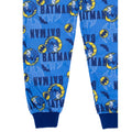 Grey-Blue-Yellow - Close up - Batman Boys Long-Sleeved Pyjama Set