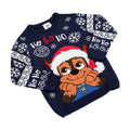 Navy - Side - Paw Patrol Childrens-Kids Chase Knitted Christmas Jumper