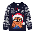 Navy - Front - Paw Patrol Childrens-Kids Chase Knitted Christmas Jumper