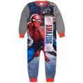 Grey-Blue-Red - Front - Spider-Man Boys Sleepsuit