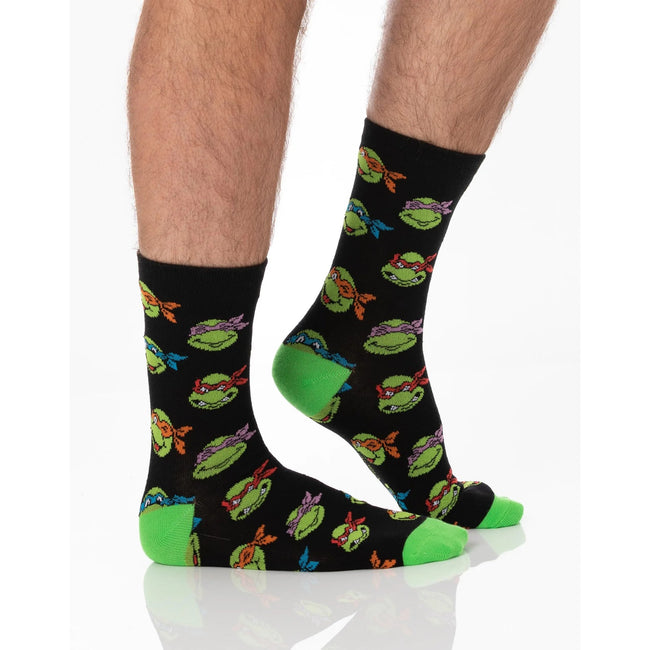 Multicoloured - Back - Teenage Mutant Ninja Turtles Unisex Adult Socks (Pack of 5)