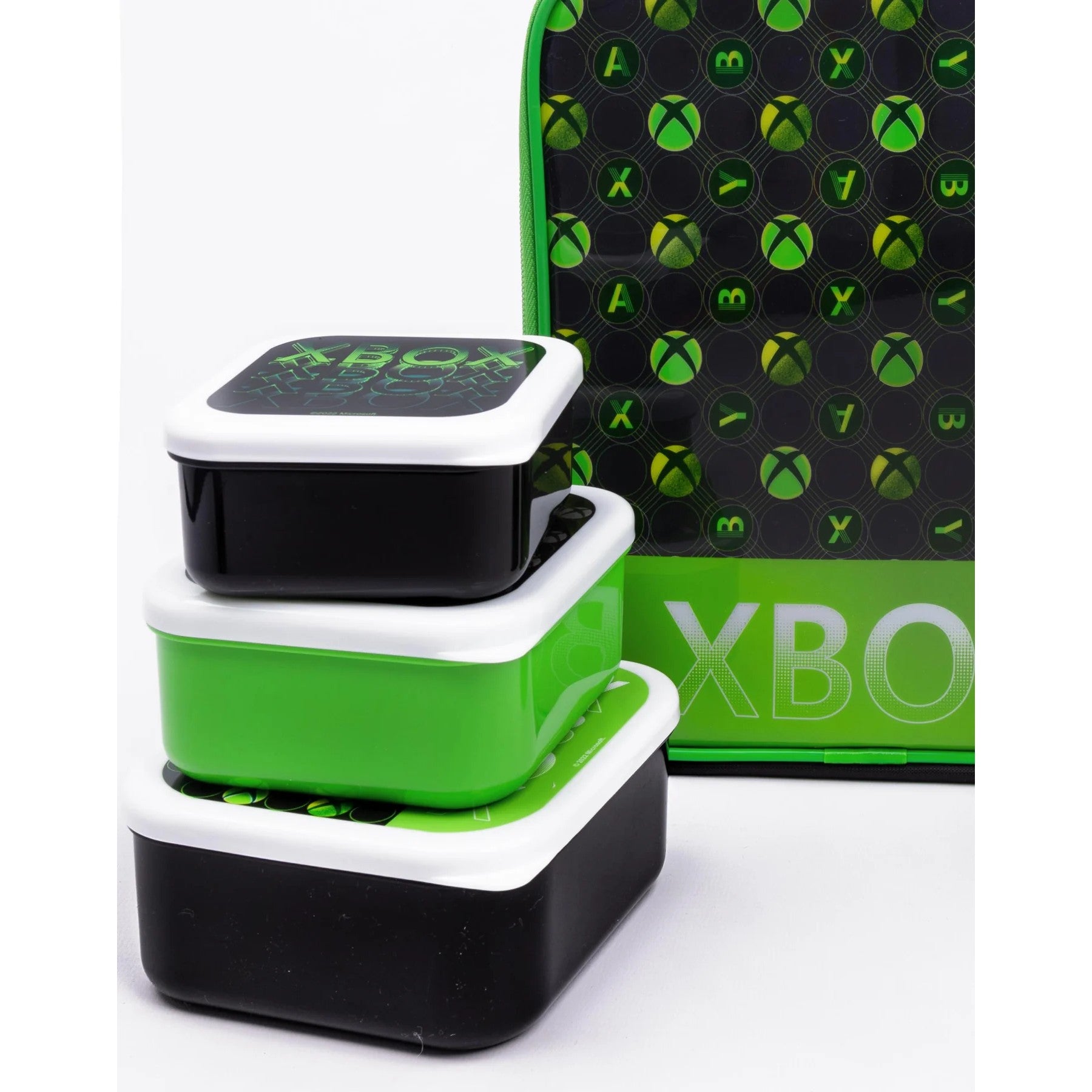 Black-Green - Pack Shot - Xbox Lunch Bag and Bottle (Pack of 5)