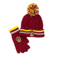 Red-Yellow - Side - Harry Potter Unisex Adult Gryffindor Beanie & Gloves Set