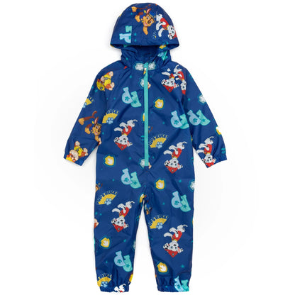 Blue-Yellow-Red - Front - Paw Patrol Childrens-Kids Puddle Suit