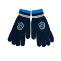 Navy-Blue-White - Side - Harry Potter Unisex Adult Ravenclaw Beanie & Gloves Set