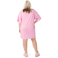 Pastel Pink - Back - Barbie Womens-Ladies Cali Vibes Oversized T-Shirt Dress