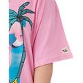 Pastel Pink - Lifestyle - Barbie Womens-Ladies Cali Vibes Oversized T-Shirt Dress