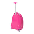 Pink-Beige - Back - Paw Patrol Skye 2 Wheeled Suitcase