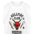 White-Black - Back - Stranger Things Childrens-Kids Hellfire Club T-Shirt