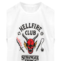 White-Black - Back - Stranger Things Childrens-Kids Hellfire Club T-Shirt