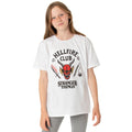 White-Black - Pack Shot - Stranger Things Childrens-Kids Hellfire Club T-Shirt