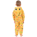 Yellow - Back - Baby Shark Childrens-Kids 3D Teeth Puddle Suit