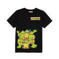Black-Grey Marl - Back - Teenage Mutant Ninja Turtles Childrens-Kids T-Shirt (Pack of 2)