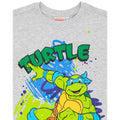 Black-Grey Marl - Close up - Teenage Mutant Ninja Turtles Childrens-Kids T-Shirt (Pack of 2)