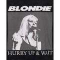 Black-White - Pack Shot - Blondie Unisex Adult Hurry Up & Wait T-Shirt