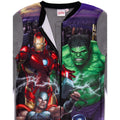 Multicoloured - Side - Marvel Avengers Childrens-Kids Sleepsuit