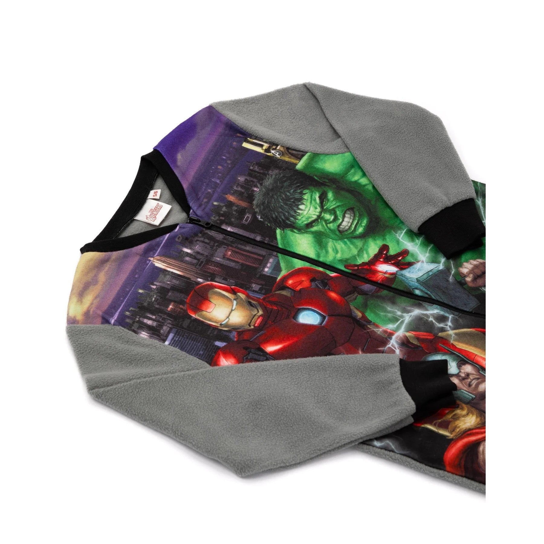 Multicoloured - Pack Shot - Marvel Avengers Childrens-Kids Sleepsuit