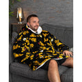 Black-Orange - Pack Shot - Garfield Unisex Adult Oversized Hoodie Blanket