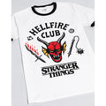 White-Black - Pack Shot - Stranger Things Unisex Adult Hellfire Club T-Shirt