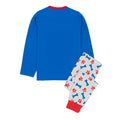 Blue-Grey - Back - Paw Patrol Childrens-Kids Long-Sleeved Pyjama Set