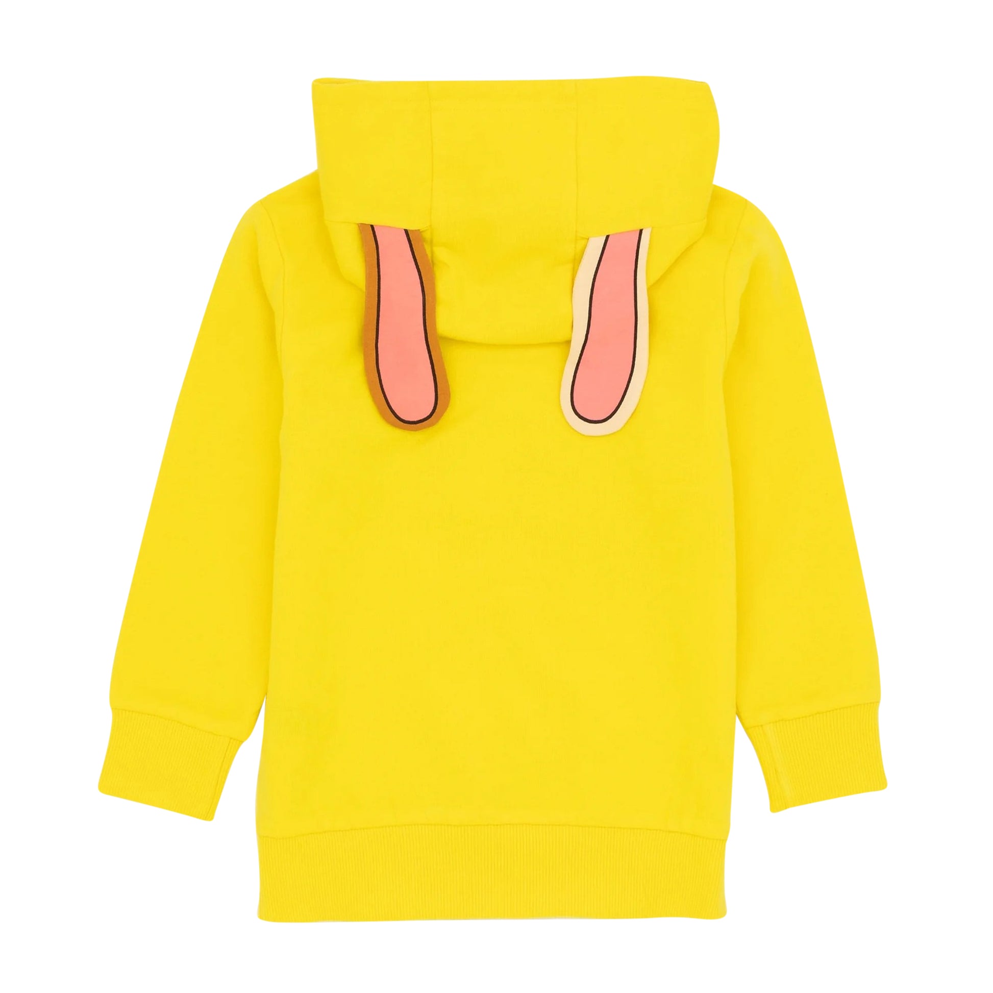 Yellow-Brown - Back - Paw Patrol Childrens-Kids Rubble 3D Ears 3D Ears Hoodie
