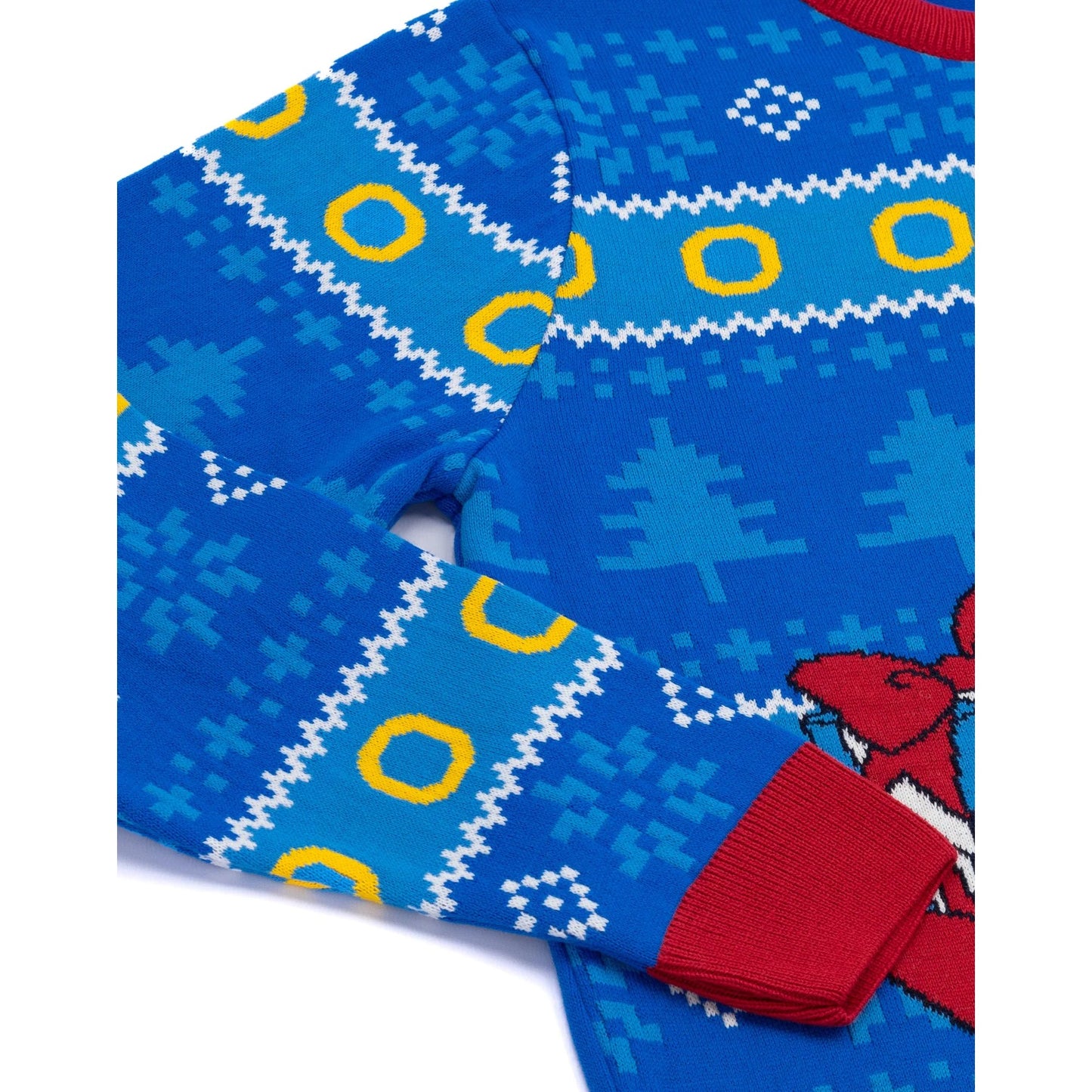 Blue-Red - Lifestyle - Sonic The Hedgehog Unisex Adult Knitted Christmas Jumper