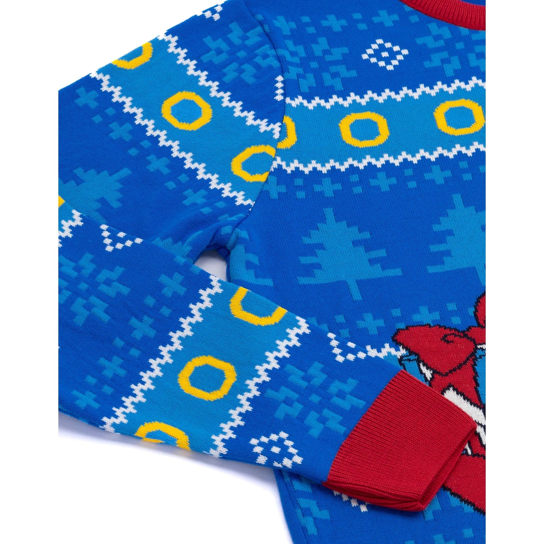 Blue-Red - Lifestyle - Sonic The Hedgehog Unisex Adult Knitted Christmas Jumper